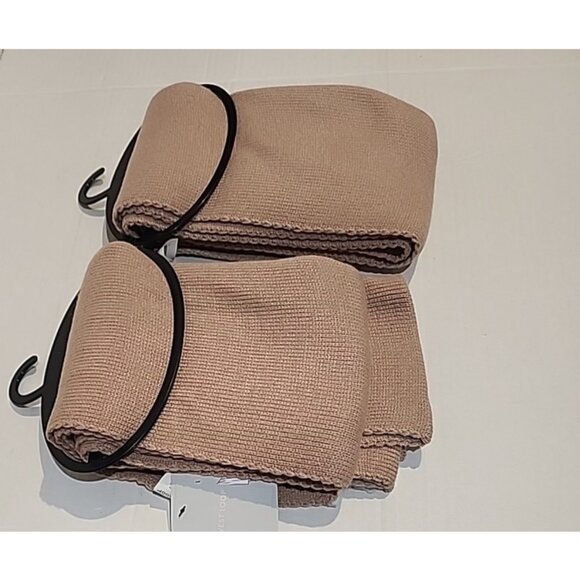 2 WEST LOOP womens 67 x 12 long large scarves neck head Scarf warm knit brown - Picture 2 of 5